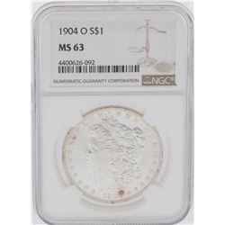 1904-O $1 Morgan Silver Dollar Coin NGC MS63