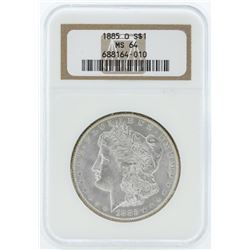 1885-O $1 Morgan Silver Dollar Coin NGC MS64