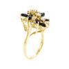 Image 4 : 1.20 ctw Sapphire and Diamond Ring - 14KT Yellow Gold