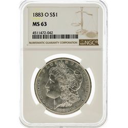 1883-O NGC MS63 Morgan Silver Dollar