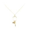 Image 2 : Charm Holder Necklace - 14KT Yellow Gold