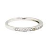 Image 1 : 0.10 ctw Diamond Ring - 14KT White Gold