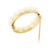Image 2 : Pearl Brooch - 14KT Yellow Gold