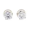 Image 1 : 0.65 ctw Diamond Stud Earrings - 14KT White Gold