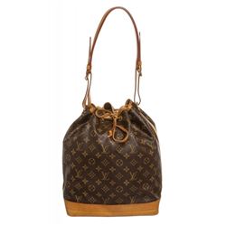 Louis Vuitton Monogram Canvas Leather Noe GM Drawstring Bag