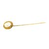 Image 1 : Conch Shell Cameo Stick Pin - 10KT Yellow Gold