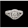 Image 2 : 14KT White Gold 1.60 ctw Diamond Ring