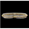 Image 2 : 14KT Yellow Gold 1.89 ctw Diamond Tennis Bracelet
