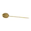 Image 2 : Scarab Motif Stone Stick Pin - 10KT Yellow Gold