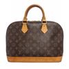 Image 1 : Louis Vuitton Monogram Canvas Leather Alma MM Handbag