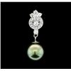 Image 1 : 0.74 ctw Diamond Pendant - 14KT White Gold