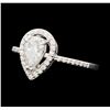 Image 1 : 0.89 ctw Diamond Ring - 14KT White Gold
