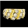 Image 2 : Diamond Ring - 14KT Yellow Gold