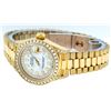 Image 7 : Rolex 18KT Gold President Diamond Quickset Ladies Watch
