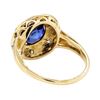 Image 3 : 2.80 ctw Sapphire And Diamond Ring - 14KT Yellow Gold
