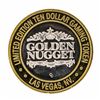Image 2 : .999 Silver Golden Nugget Las Vegas $10 Casino Limited Edition Gaming Token