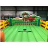 Image 2 : ELECTRIC BUCKING BULL RIDE, CONTROL CONSOLE, INFLATABLE SAFETY BULL PEN MATT SIZE 16'  X 16' X 7'