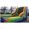 Image 2 : INFLATABLE VELCRO WALL WITH PUMP AND 4 VELCRO SUITS 2 KIDS SIZE 2 ADULT SIZE (MEASURES 18' X 13' X