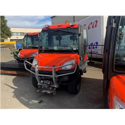 2008 KUBOTA RTV1100 UTILITY VEHICLE ORANGE, SERIAL #19546, WINCH, HYDRAULIC DUMP BOX, MISSING