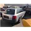 Image 2 : 2001 AUDI ALLROAD, 4 DOOR STATION WAGON, GREY, GAS, AUTOMATIC, VIN#WAUYP64B11N166431, 286,317KMS,