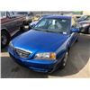 Image 1 : 2006 HYUNDAI ELANTRA, BLUE, 4 DOOR SEDAN, GAS, AUTOMATIC, VIN#KMHDN45D96U251277, 177,166KMS,