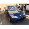 Image 2 : 2001 HONDA CIVIC, 4 DOOR SEDAN, BLUE, GAS, AUTOMATIC, VIN#2HGES16691H915770, 280,993KMS,