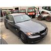 Image 2 : 2007 BMW 328I, GREY 4 DOOR SEDAN, GAS, AUTOMATIC, VIN#WBAVA33557PV66830, 180,445KMS,