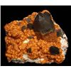 Image 1 : Spessartine and Quartz v. Smoky from Wushan Spessartine Mine, China