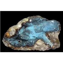 Shattuckite and Quartz from Namibia