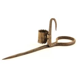 Sholder Patent Miners' Candlestick