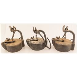 3 A. C. Wells Mining Lamps