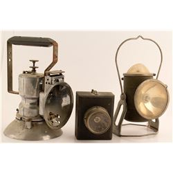 3 Hand Held Mining Lamps