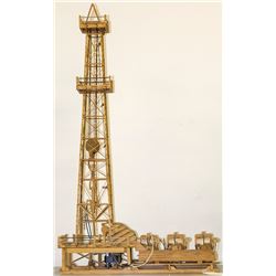 Oil Rig and Drill Matchstick Art