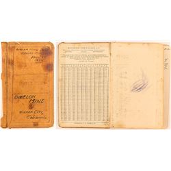 Bigelow Mine Record Book