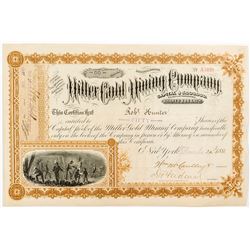 Miller Gold Mining Company Stock Certificate