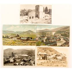 Five Virginia City Mining Scene Postcards