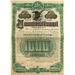 Comstock Tunnel Company $1,000 Bond