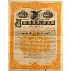Comstock Tunnel Company $500 Bond