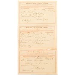 Three Telegraphs from Washoe to Savage Mining