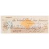 Image 1 : Virginia City Check issued to Carson City Mint Superintendent