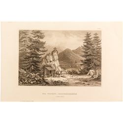 19th Century Mining Steel Engraving