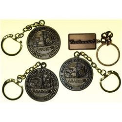 4 ASARCO Medal Keychains
