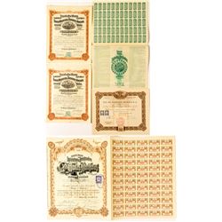 4 Mexican Mining Stock Certificates