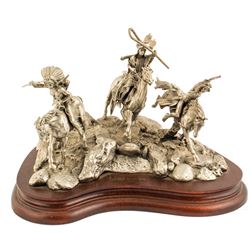 War Party, Pewter Sculpture