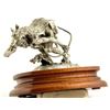 Image 1 : Buffalo Stalker-Crow by Michael Boyett (Pewter Sculpture)
