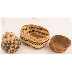 Three Native Baskets