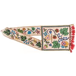 Chippewa Indian Beaded Bandolier Bag