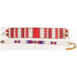 Two Native American Beaded Belts