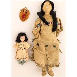 Three Native American Dolls