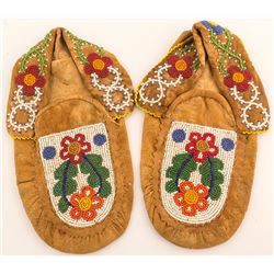 Deerskin Beaded Moccasins